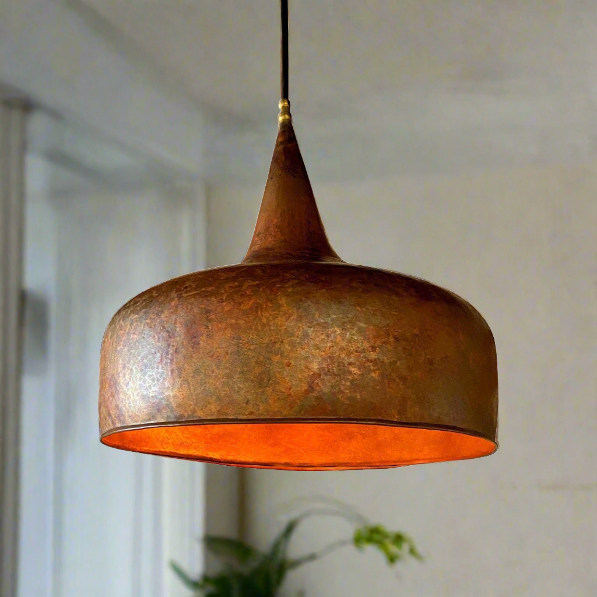 copper ceiling light