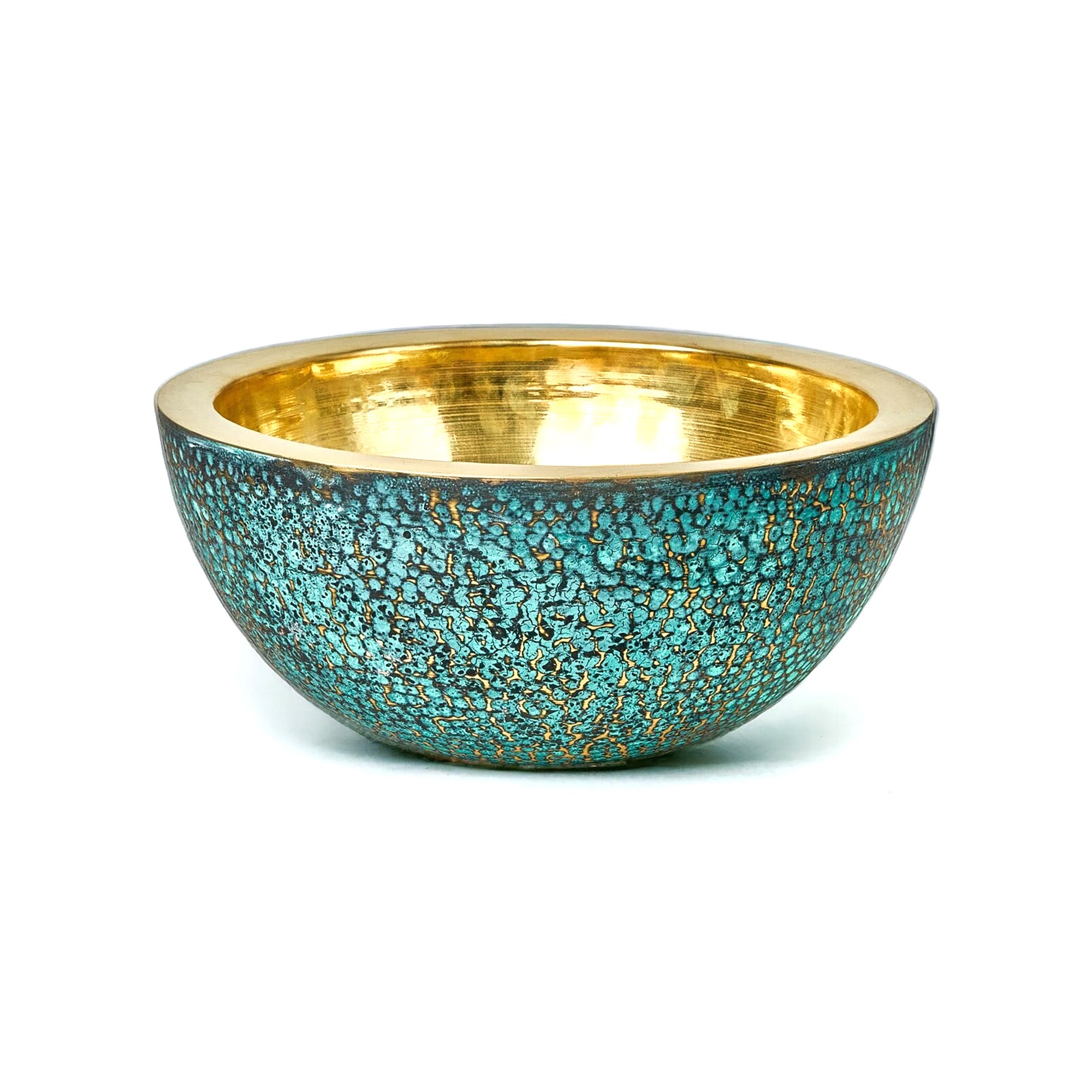 , Blue Patina Brass Sink with Faucet