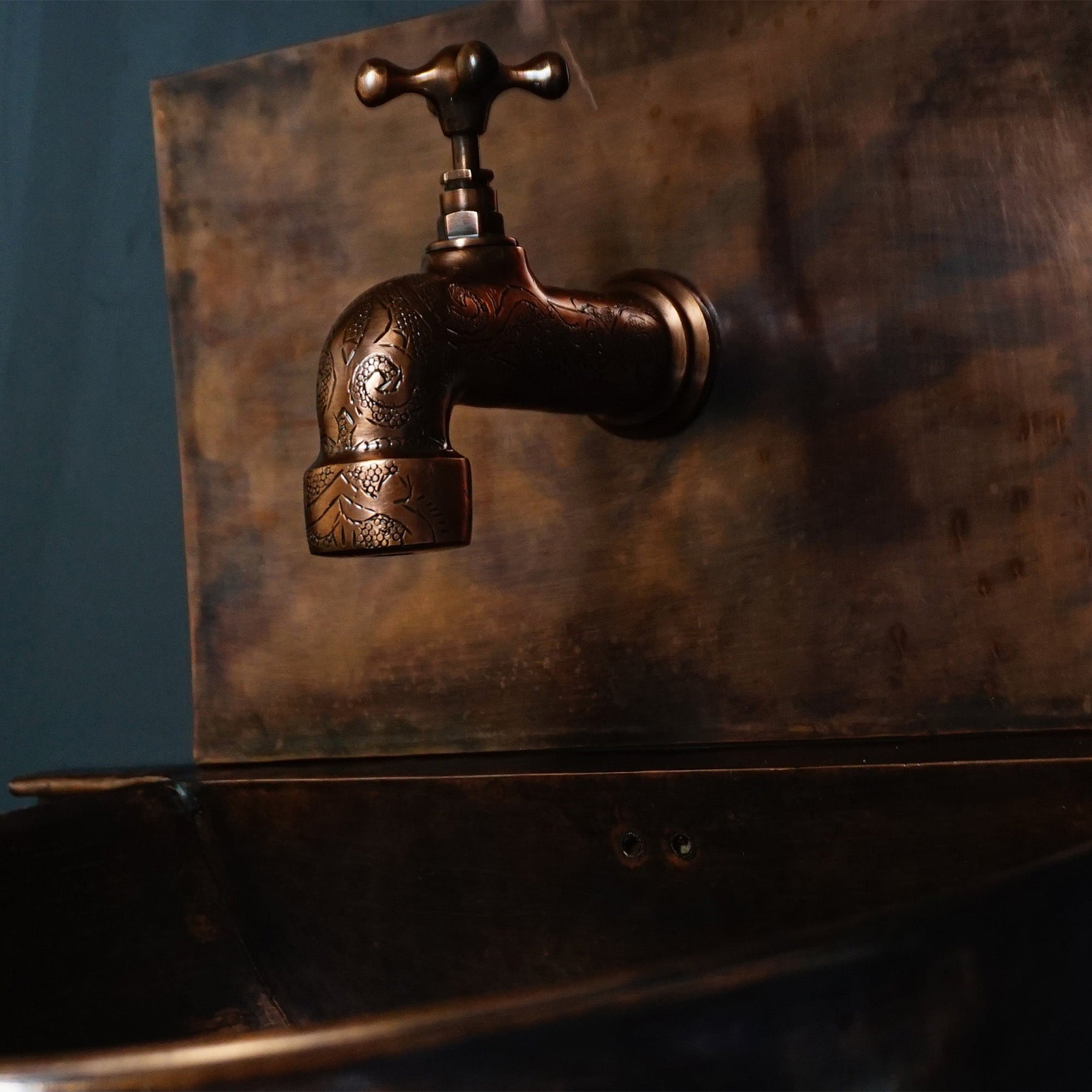 Copper Wall Mounted Sink Bathroom