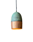 Oxidized Copper Farmhouse Light Fixture, Handmade Copper Ceiling Light