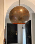 Rustic Copper Pendant light, Aged Copper Pendant Light Fixture