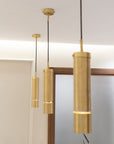Set of 3 Brass Pendant Light Fixtures, Solid Brass Hanging Lamp