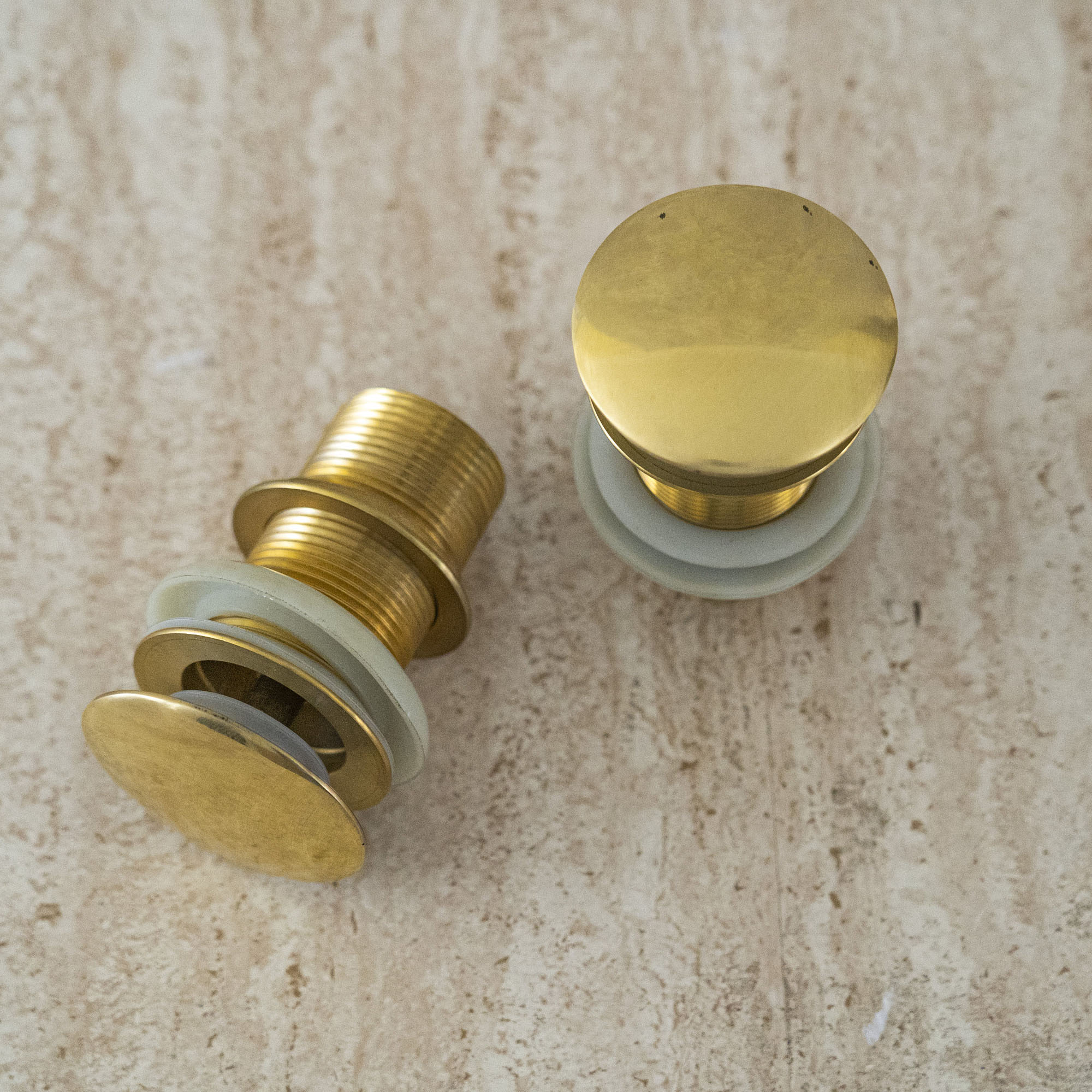 Solid Brass Pop up Drain Sink 1-1/4, Pop up Drain stopper for Bathroom sink