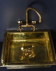 Undermount Single Brass Kitchen Sink Various Sizes , Hammered Brass Kitchen Sink