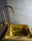 Undermount Single Brass Kitchen Sink Various Sizes , Hammered Brass Kitchen Sink