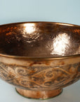 engraved copper sink