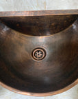 Copper Wall Mount Bathroom Sink 20" with Copper Faucet