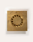 Unlacquered Solid Brass Floor Drain ,Antique Brass Square Shower Drain with Removable Cover