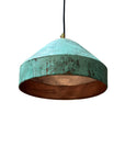 Green Patina Copper Kitchen Island Lighting