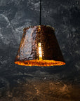 Handcrafted Copper Farmhouse Lighting.  Hanging Ceiling Light Perfect for Kitchen or Bathroom.