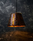 Handcrafted Copper Farmhouse Lighting.  Hanging Ceiling Light Perfect for Kitchen or Bathroom.